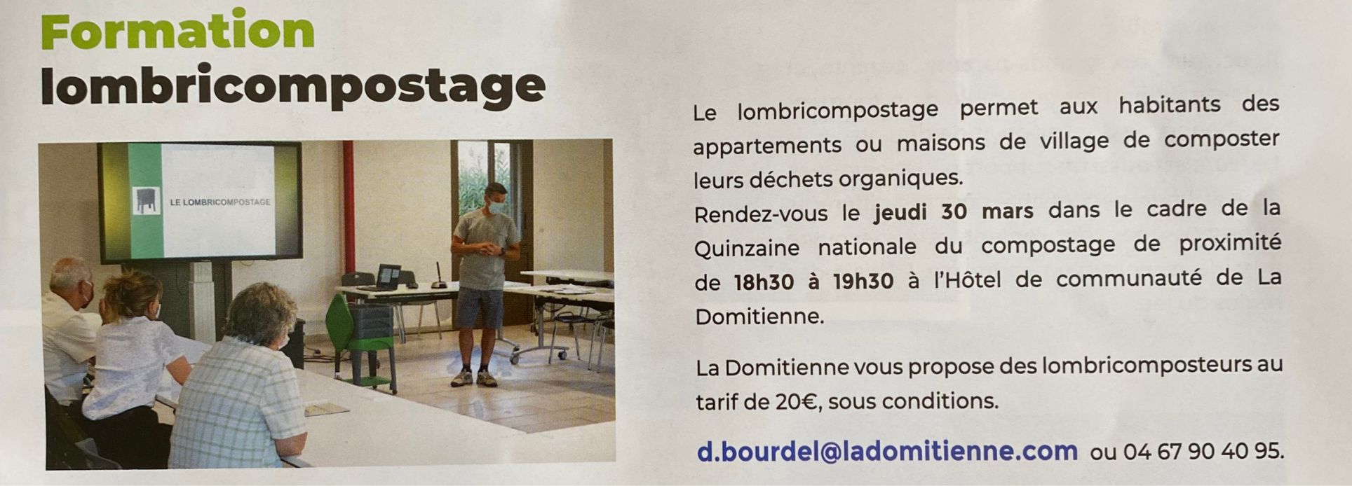 Lire la suite à propos de l’article Info Domitienne